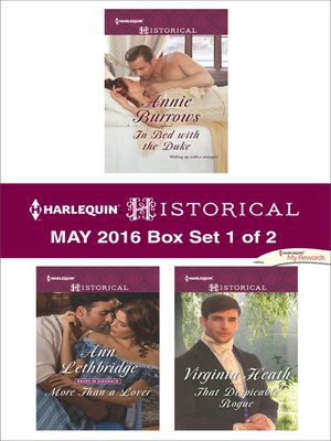 cover image of Harlequin Historical May 2016, Box Set 1 of 2
